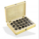 Spannzangen Set ER40 4-26 mm in Holzbox 24 tlg.